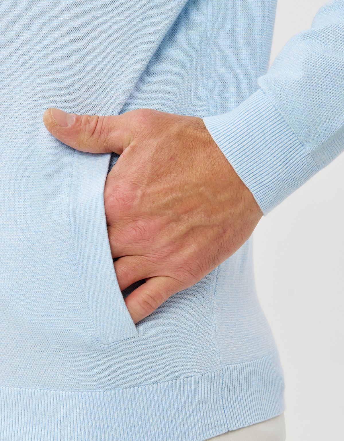 Кардиган на молнии голубой Fynch-Hatton | купить в интернет-магазине Olymp-Men