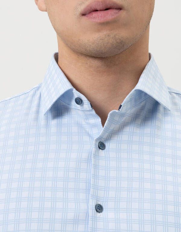 Рубашка мужская в клетку OLYMP 24/7, супер слим, артикул 25463411