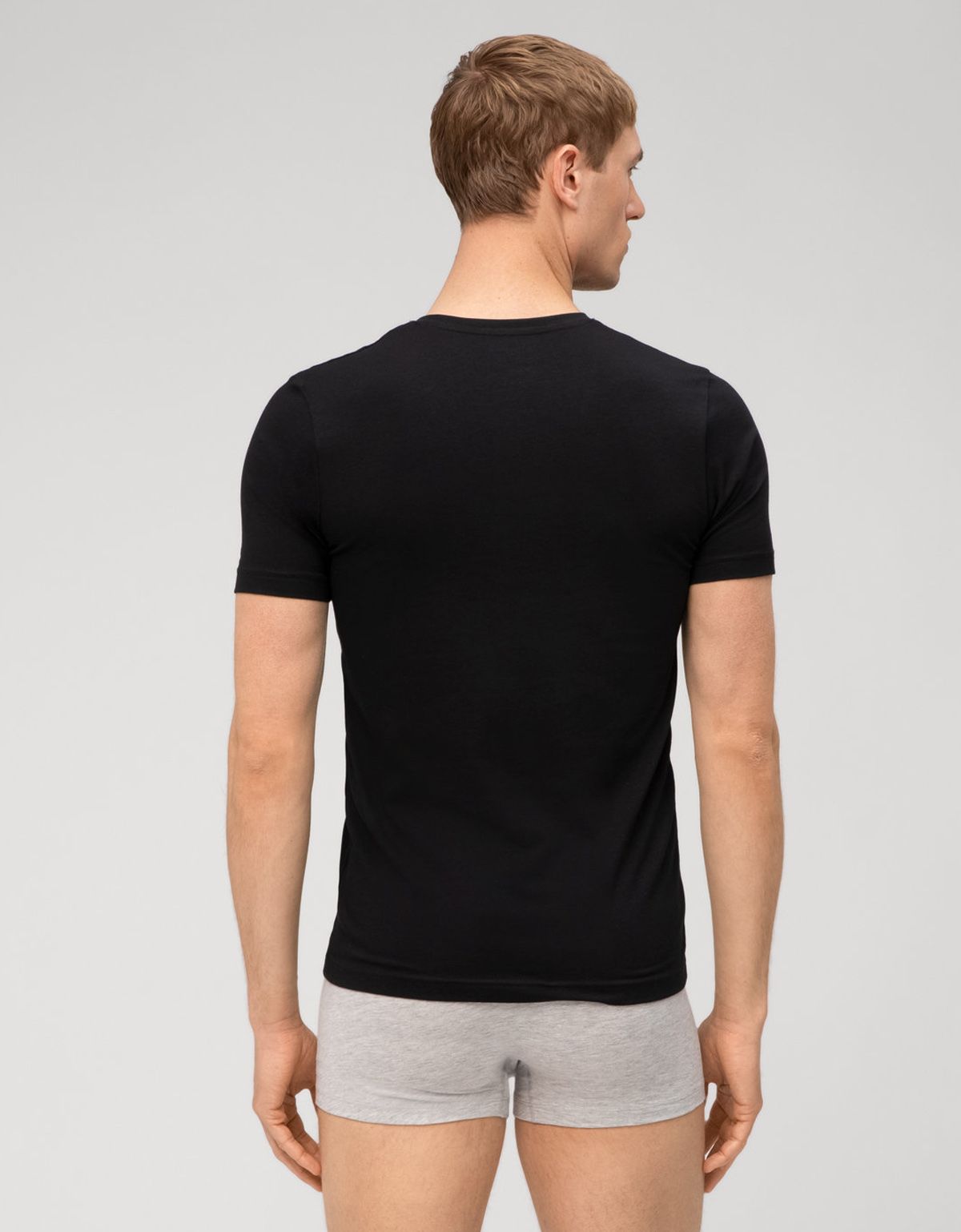 Футболка бельевая черная приталенная | купить в интернет-магазине Olymp-Men