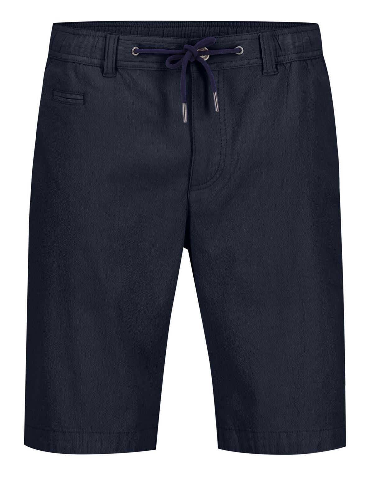 Мужские шорты синие Fynch-Hatton из жатой ткани на резинке | купить в интернет-магазине Olymp-Men