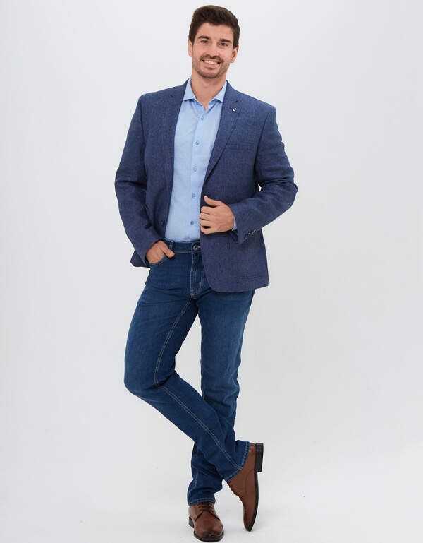 Пиджак льняной мужской  w.Wegener, 2 шлицы | купить в интернет-магазине Olymp-Men