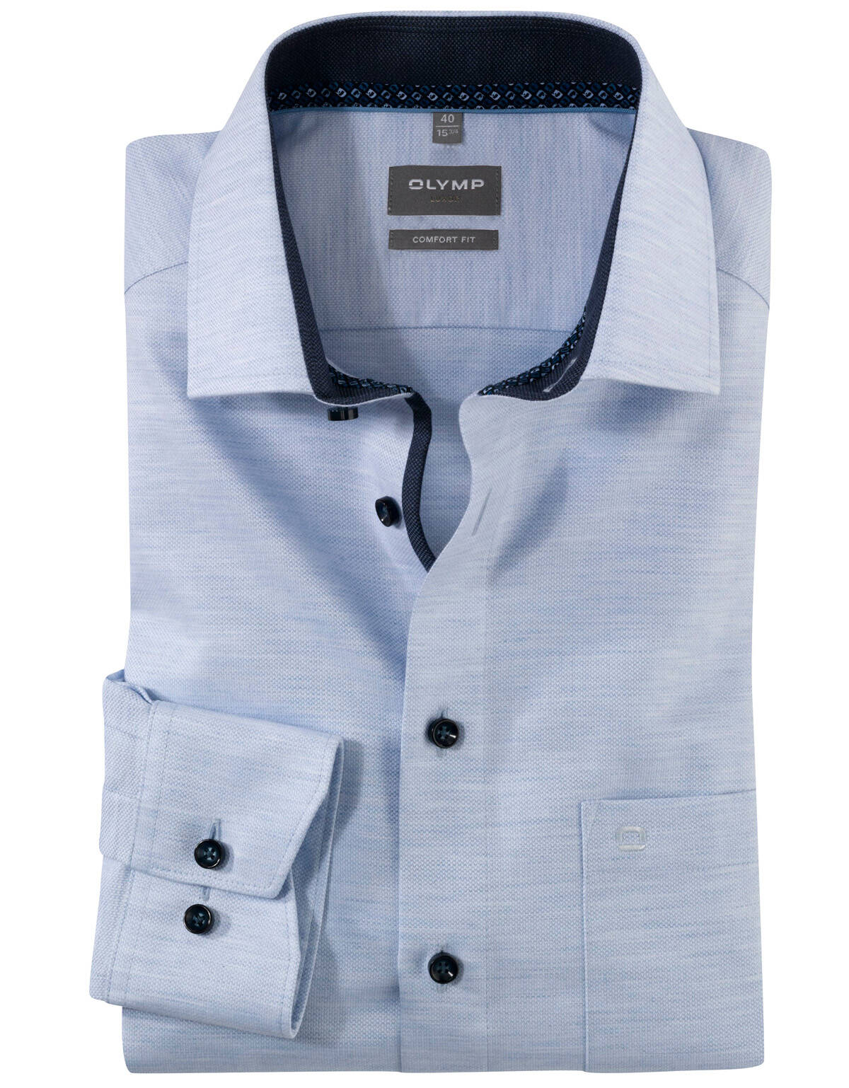 Рубашка мужская OLYMP Luxor, классика, прямой крой[ГОЛУБОЙ]