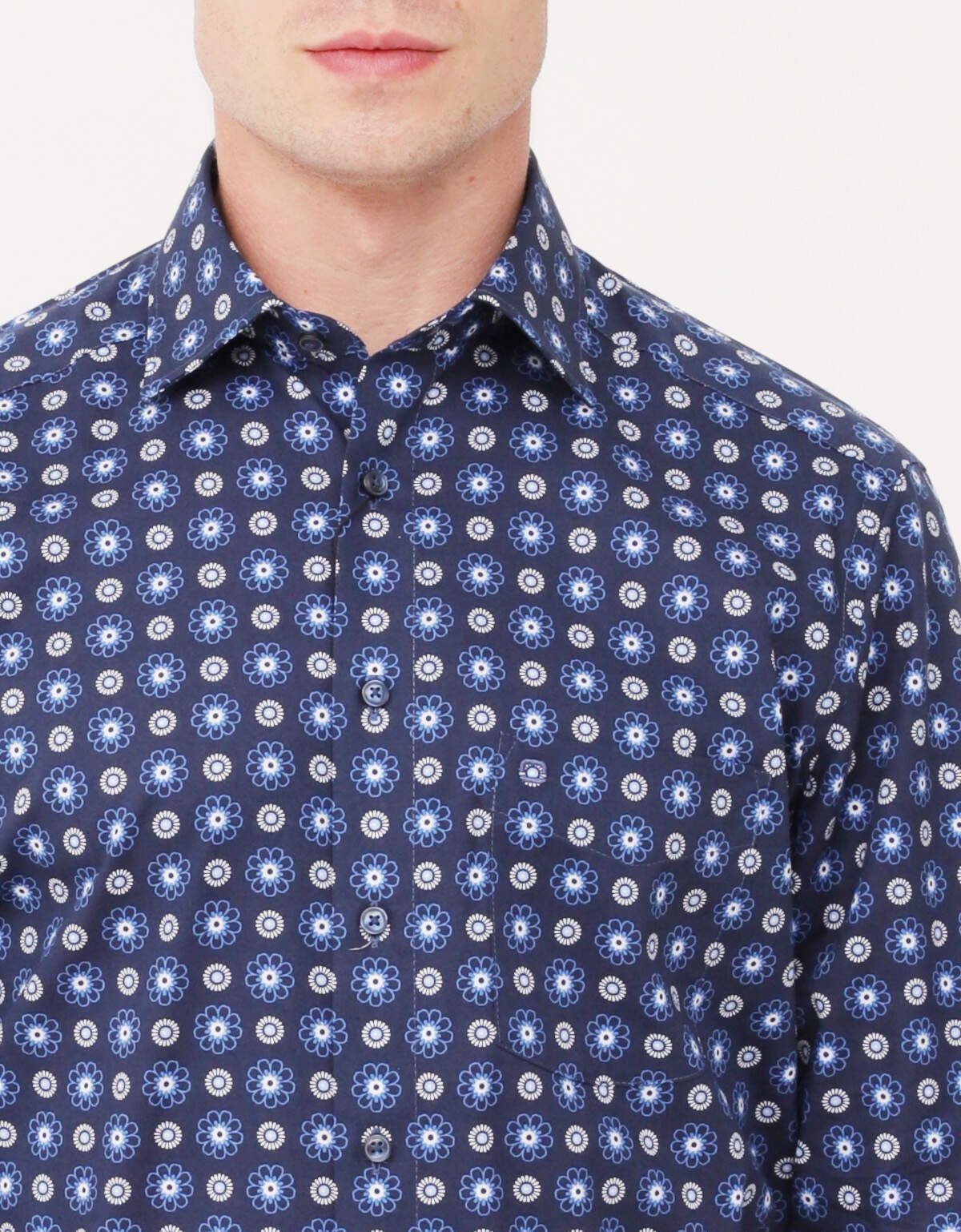 Рубашка мужская OLYMP Luxor с принтом, modern fit | купить в интернет-магазине Olymp-Men