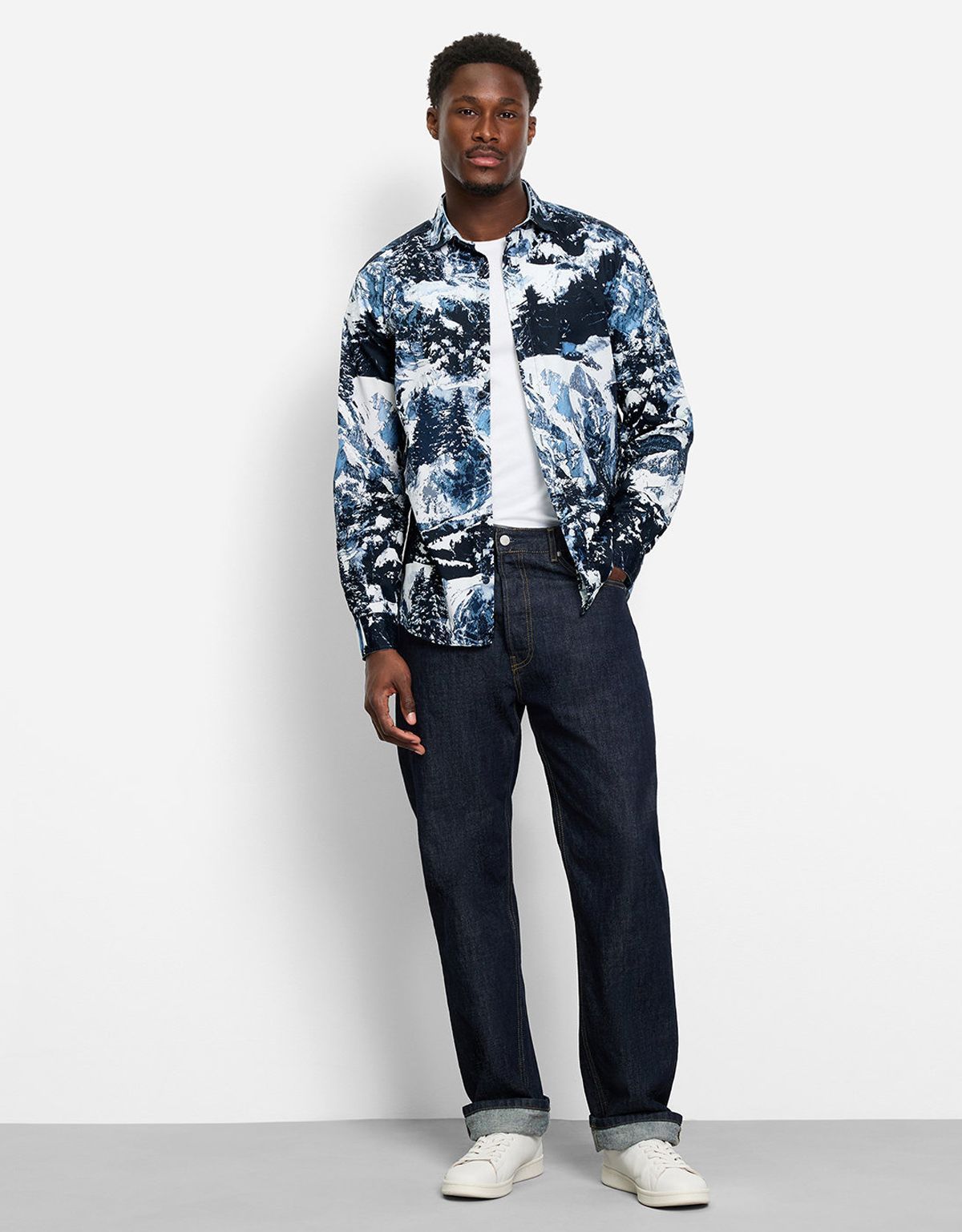 Рубашка мужская с принтом Olymp | купить в интернет-магазине Olymp-Men