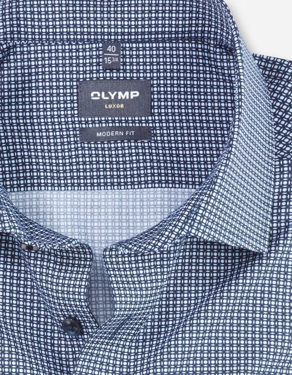 Рубашка мужская классическая в клетку OLYMP Luxor, modern fit | купить в интернет-магазине Olymp-Men