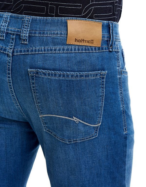 Джинсы голубые мужские Hattric прямого кроя | купить в интернет-магазине Olymp-Men