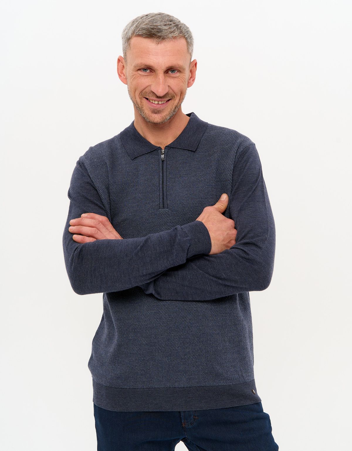 Поло с длинным рукавом Gratude на молнии | купить в интернет-магазине Olymp-Men