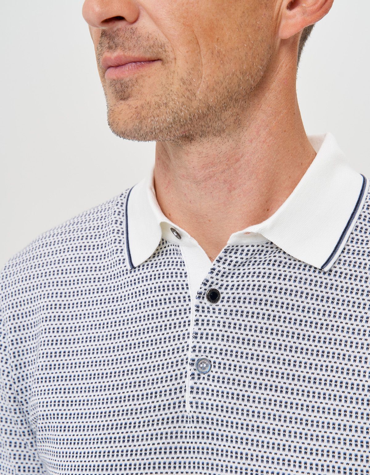 Поло мужское с рисунком на пуговицах Gtatude | купить в интернет-магазине Olymp-Men