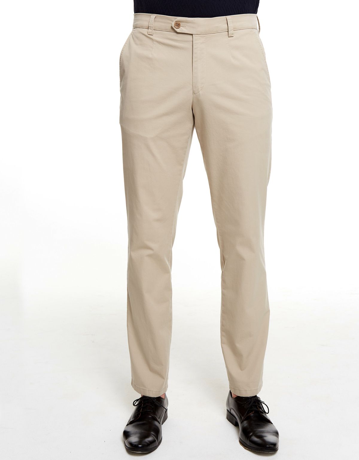 Брюки бежевые мужские Meyer из хлопка, прямой крой | купить в интернет-магазине Olymp-Men