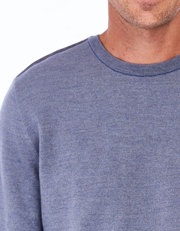 Джемпер мужской Gratude шерстяной с декоративной отделкой | интернет-магазин Olymp-Men