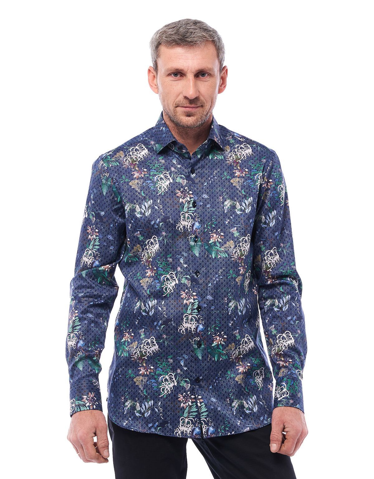 Рубашка мужская Signature с принтом
