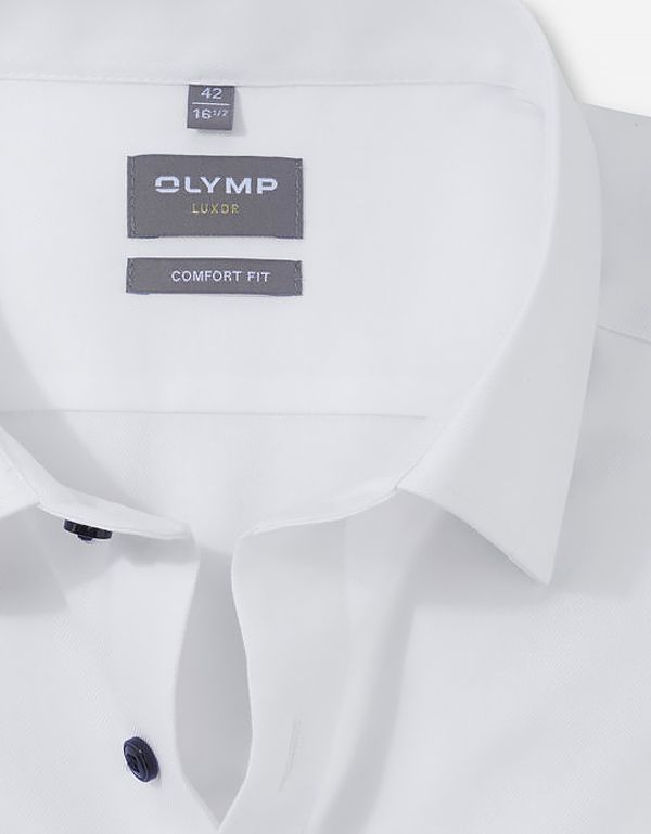 Сорочка белая классическая мужская OLYMP Luxor, прямой крой | купить в интернет-магазине Olymp-Men