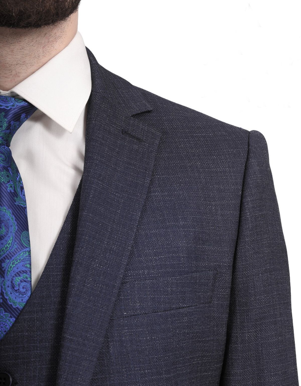 Костюм-тройка мужской зауженный Nowal на 2 пуговицы | купить в интернет-магазине Olymp-Men