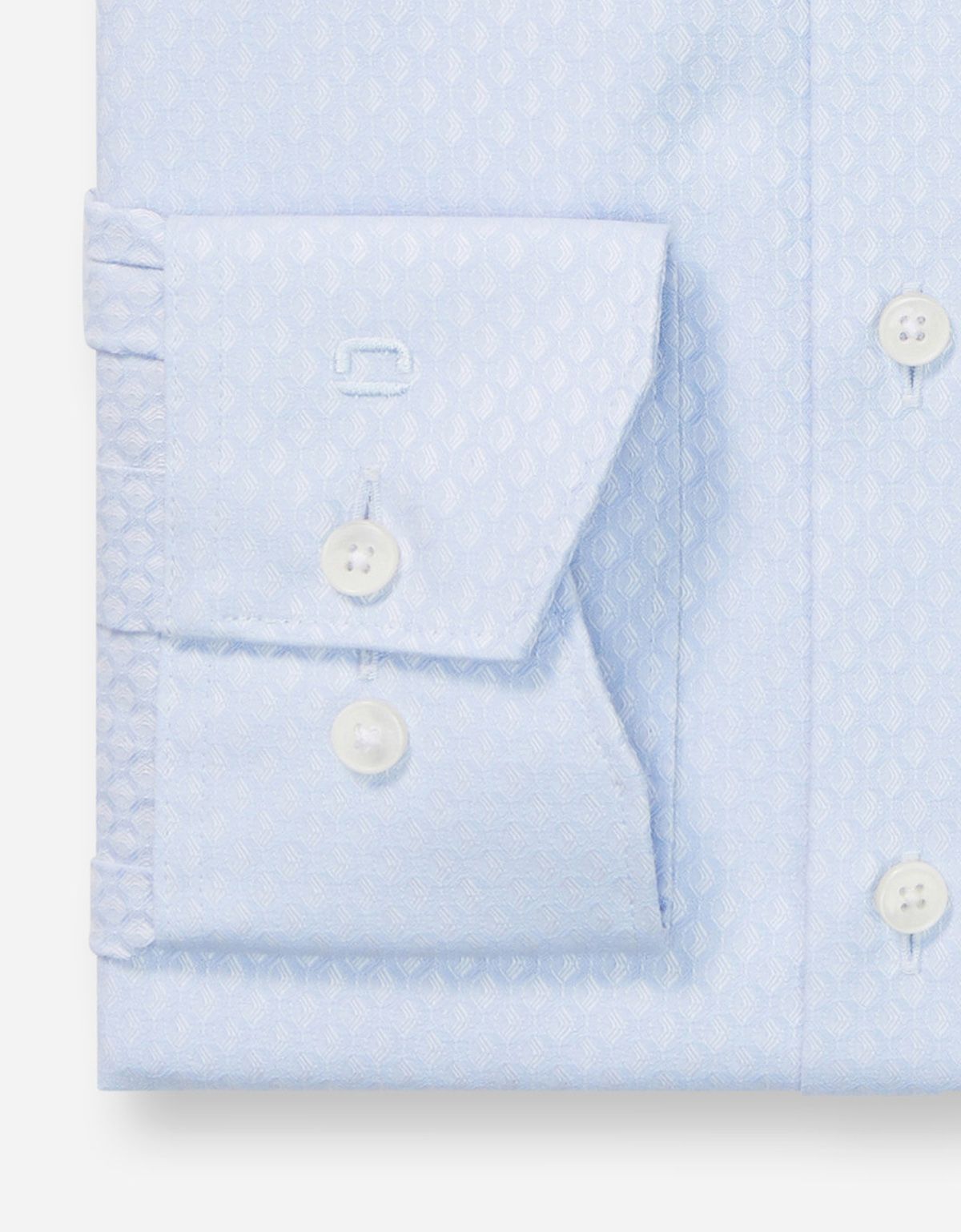 Рубашка голубая из фактурной ткани OLYMP Luxor, modern fit | купить в интернет-магазине Olymp-Men