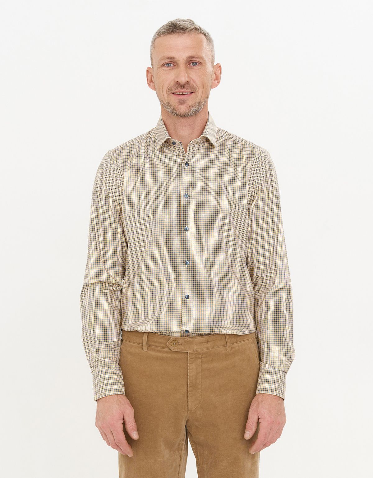 Рубашка классическая OLYMP в клетку, body fit | купить в интернет-магазине Olymp-Men