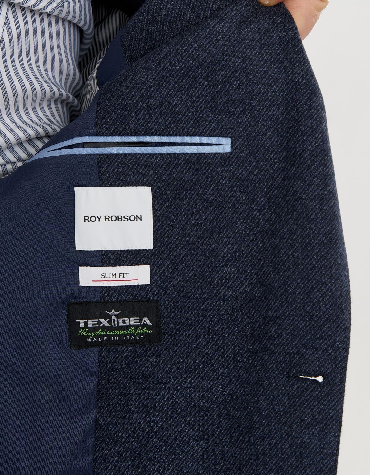 Пиджак мужской трикотажный синий Roy Robson | купить в интернет-магазине Olymp-Men