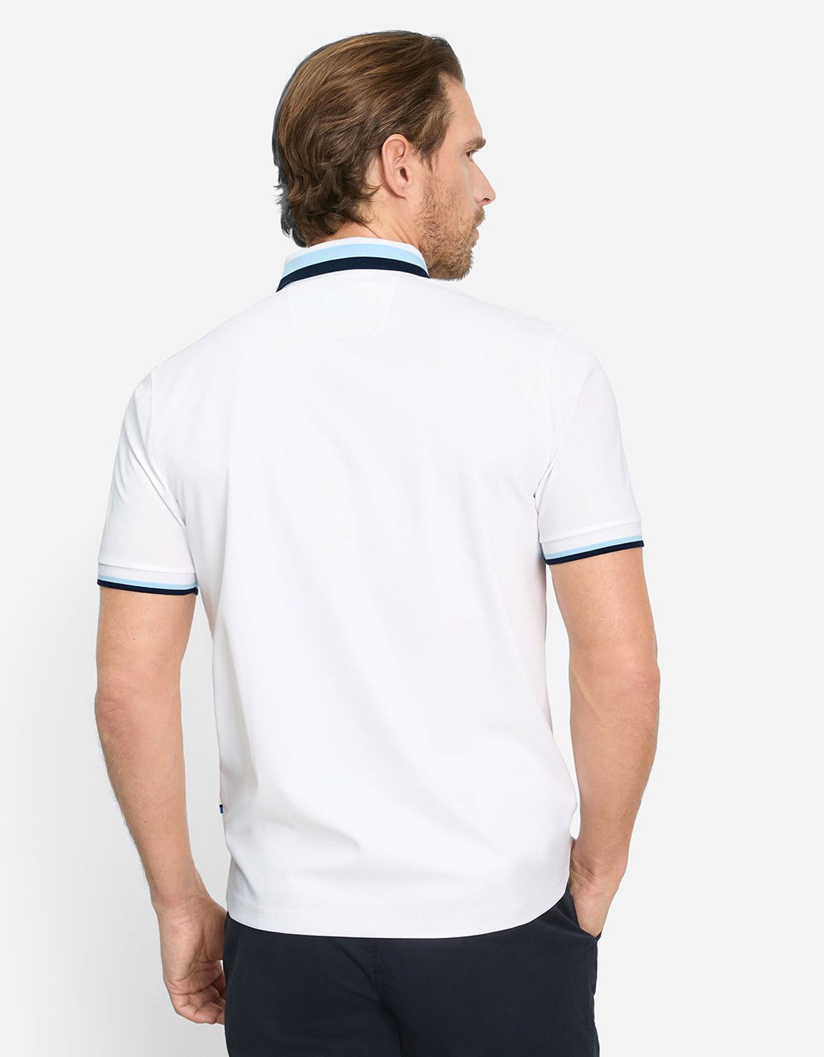 Поло мужское белое на молнии Olymp | купить в интернет-магазине Olymp-Men