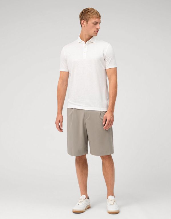 Поло мужское льняное белое Olymp | купить в интернет-магазине Olymp-Men