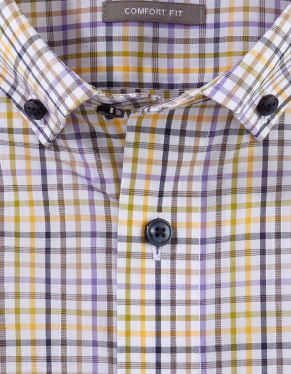 Рубашка мужская в клетку OLYMP Luxor прямая | купить в интернет-магазине Olymp-Men