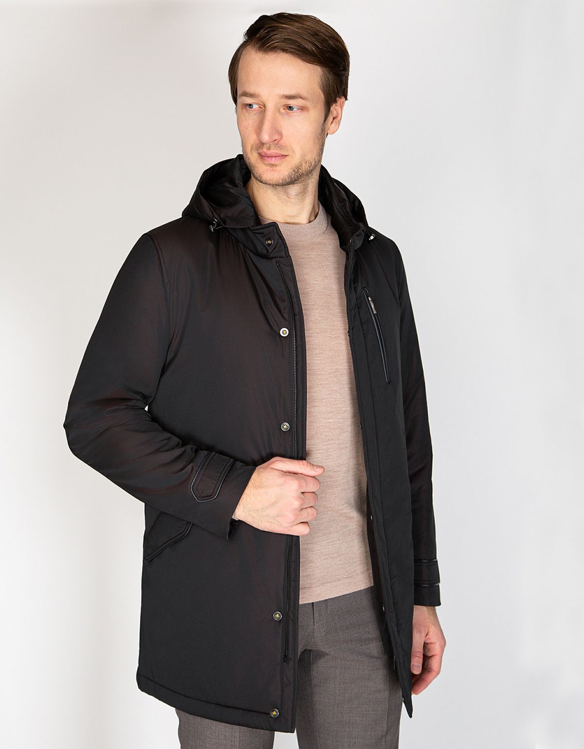 Куртка-парка мужская RIGGI с капюшоном | купить в интернет-магазине Olymp-Men