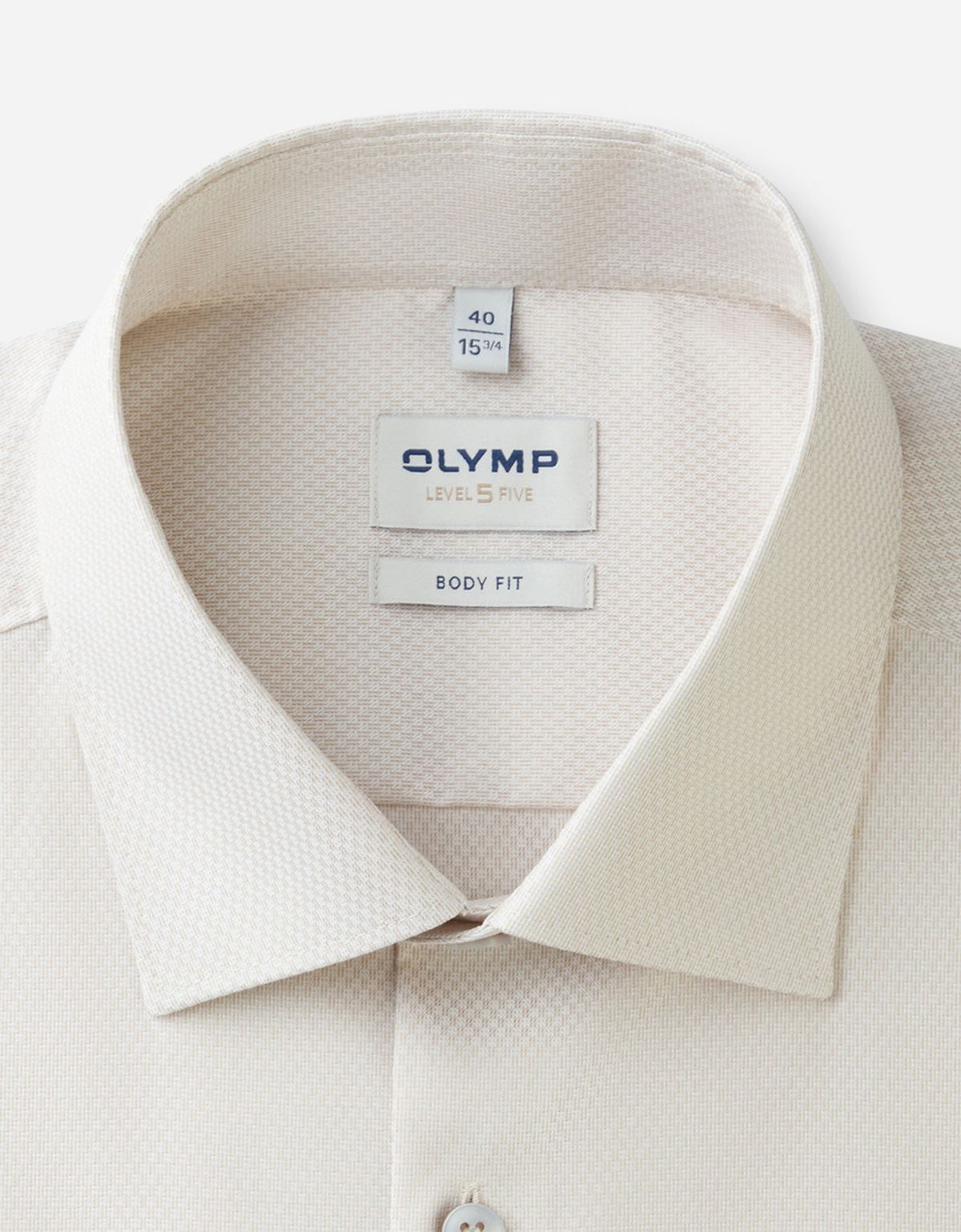 Рубашка приталенная мужская OLYMP Level Five, фактурная ткань