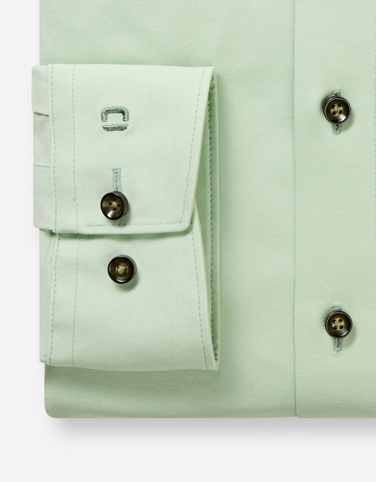 Рубашка трикотажная зелёная Olymp, modern fit | купить в интернет-магазине Olymp-Men