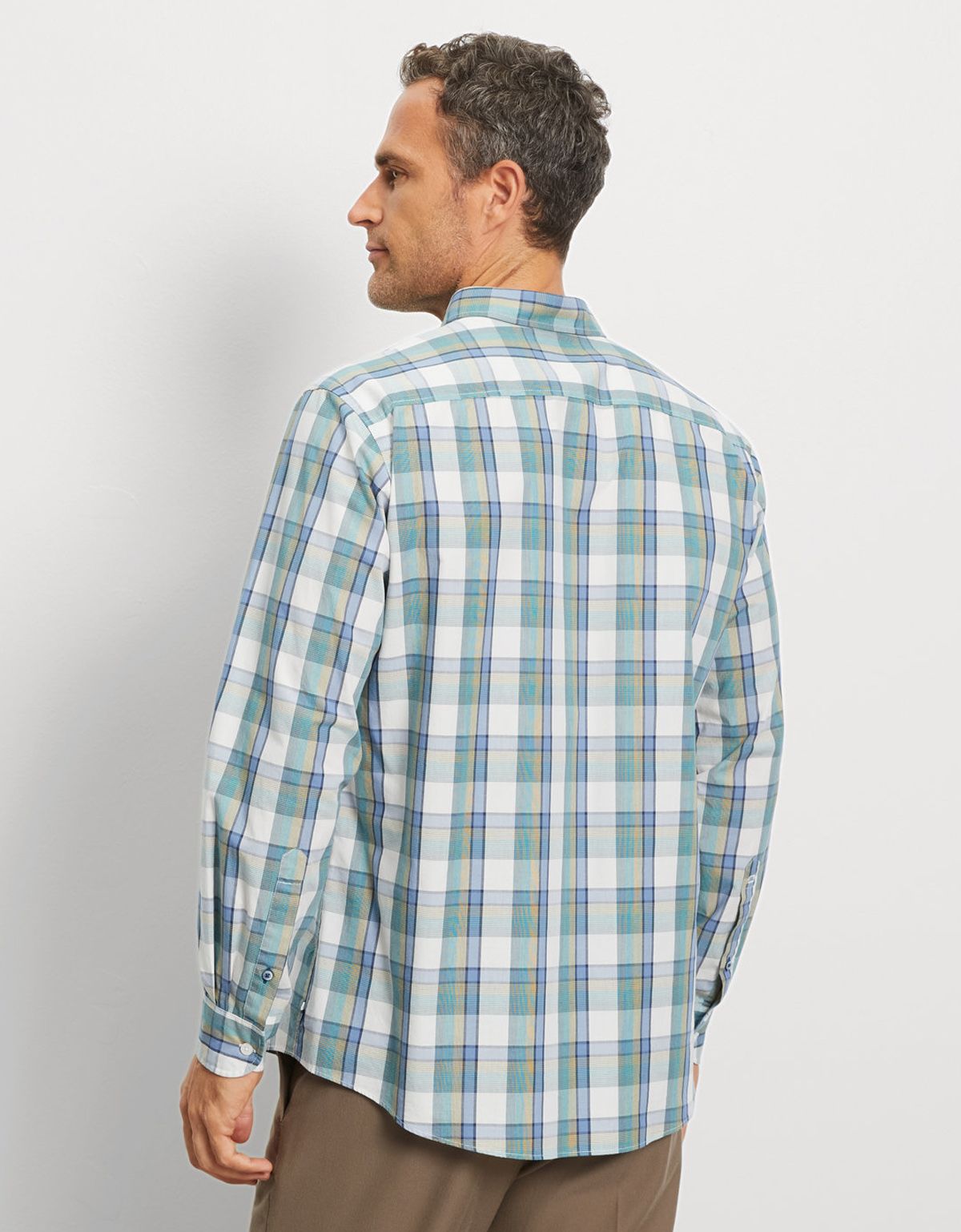 Рубашка мужская в клетку OLYMP Casual | купить в интернет-магазине Olymp-Men