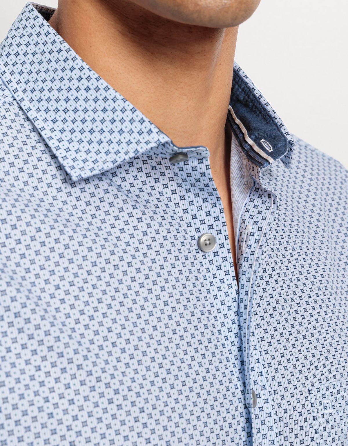 Рубашка мужская OLYMP хлопковая с принтом | купить в интернет-магазине Olymp-Men