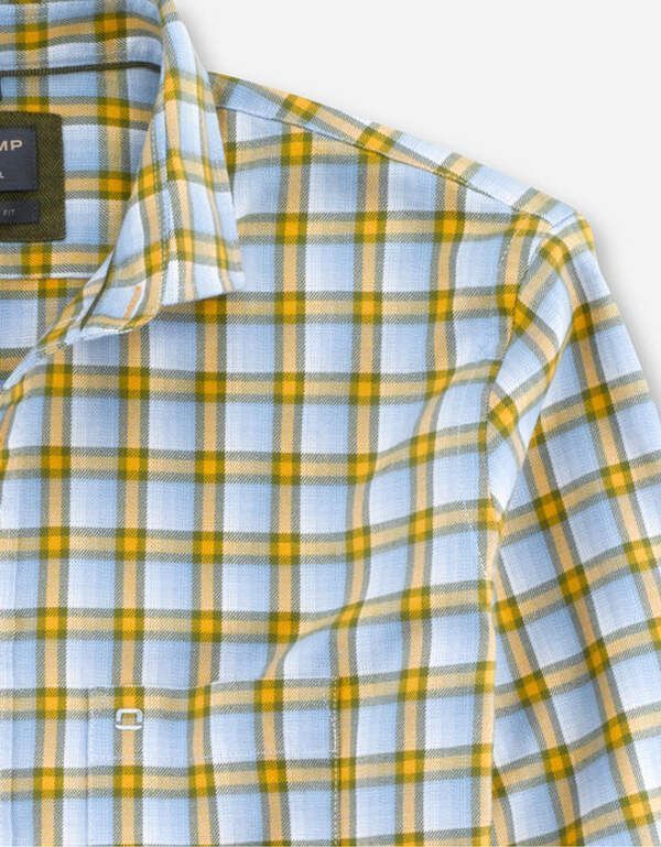 Фланелевая рубашка в клетку мужская OLYMP Casual | купить в интернет-магазине Olymp-Men