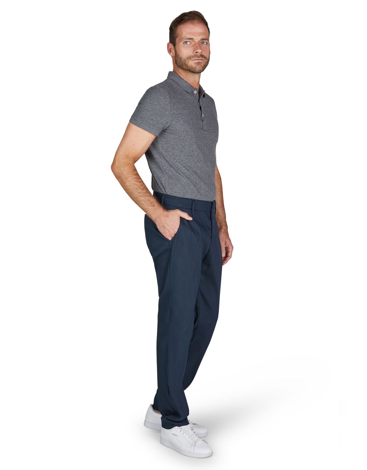 Брюки чинос синие мужские Club of Comfort, хлопок с эластаном | купить в интернет-магазине Olymp-Men