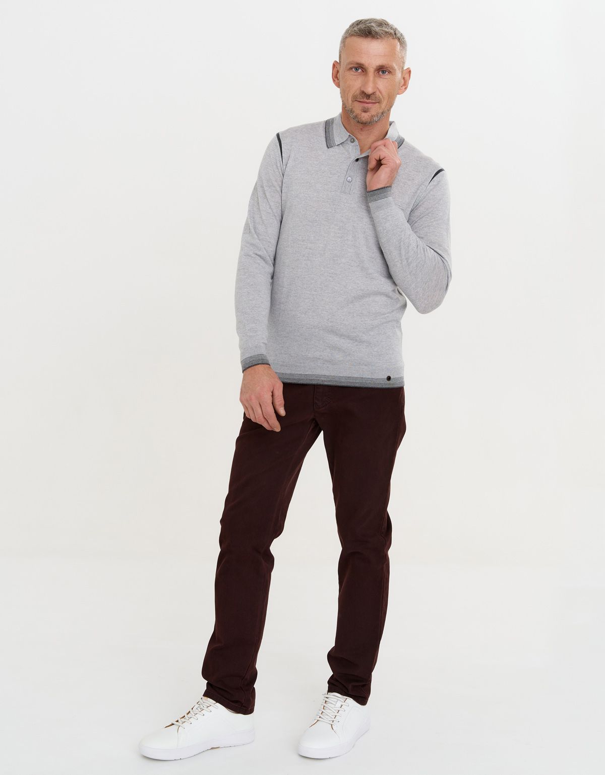 Брюки мужские тёплые бордовые со стрейчем Club of Comfort | купить в интернет-магазине Olymp-Men