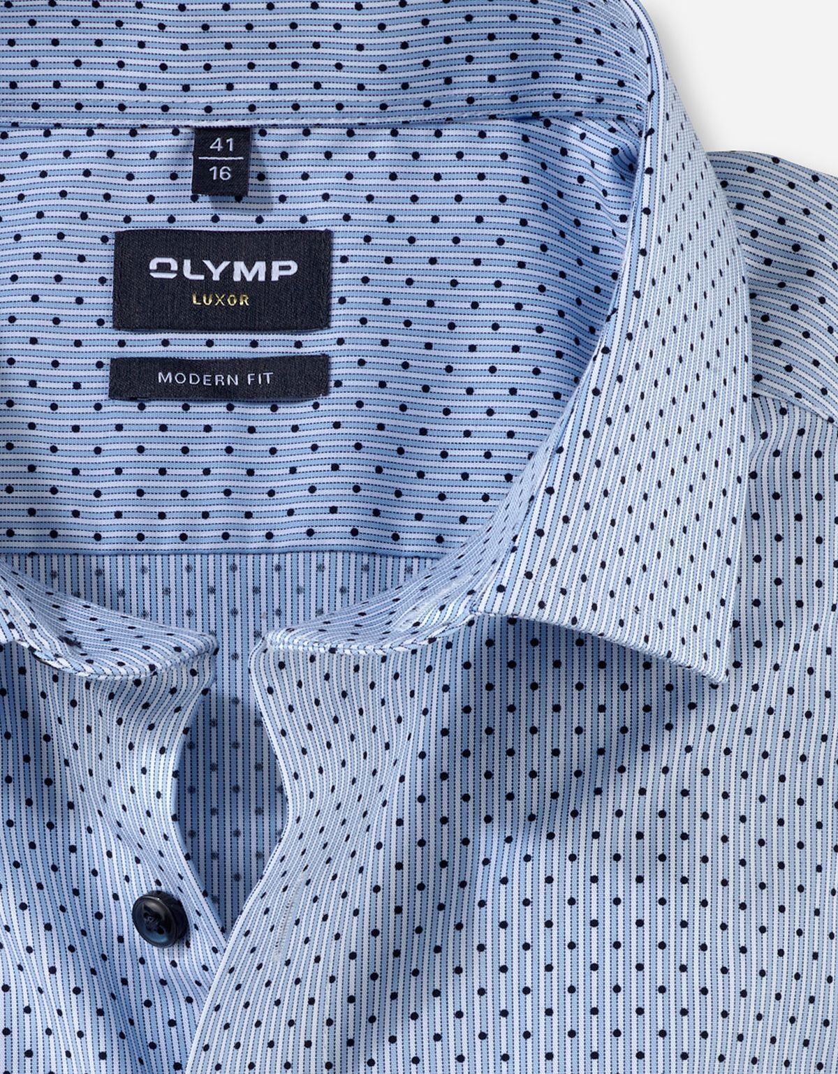 Рубашка мужская в горох OLYMP Luxor, modern fit | купить в интернет-магазине Olymp-Men