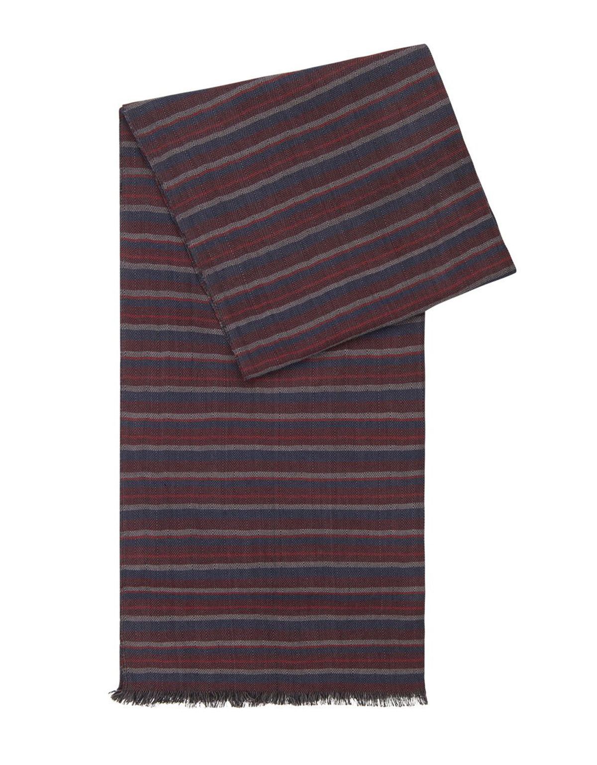 Шарф Lindenmann в красную полоску | купить в интернет-магазине Olymp-Men