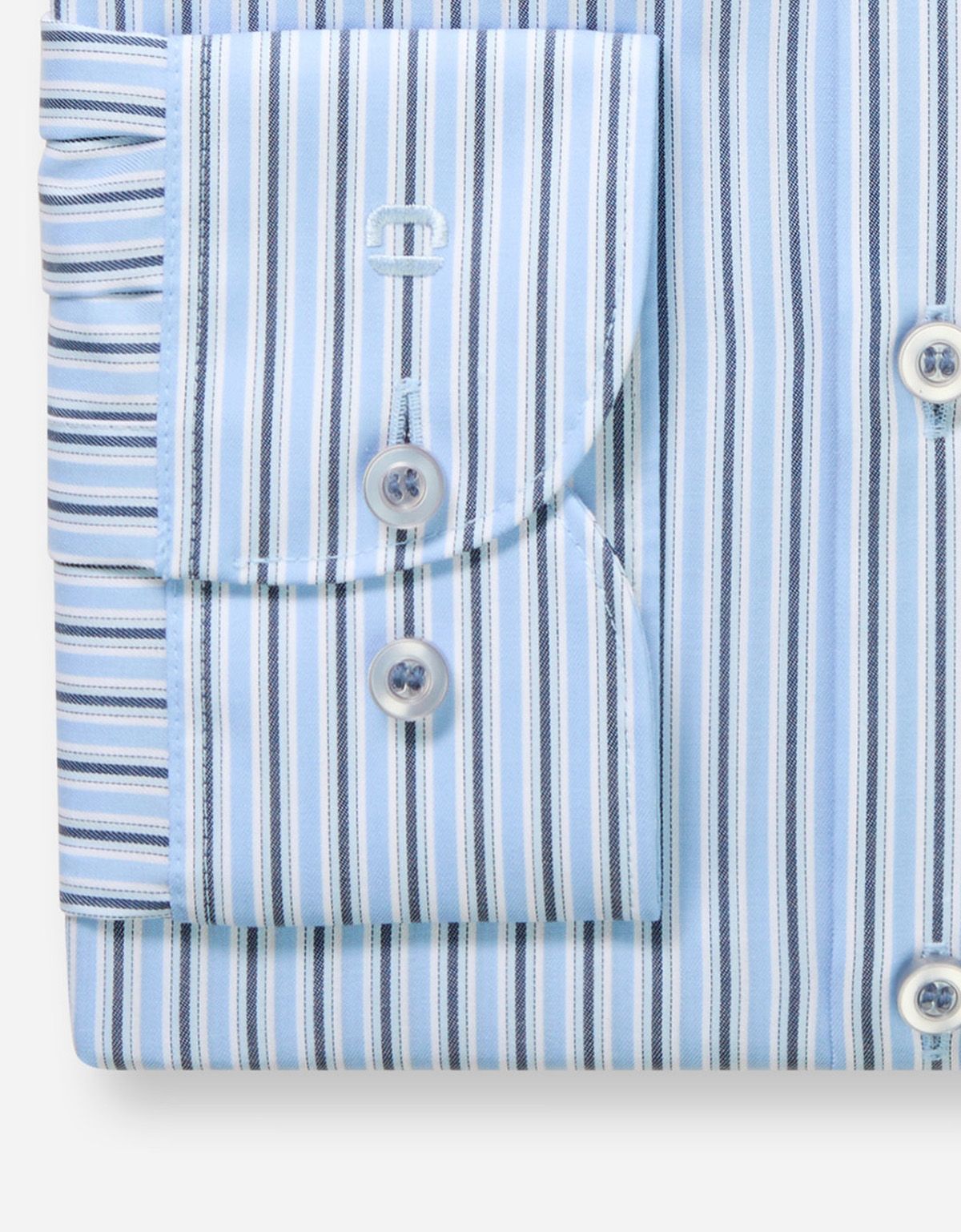 Рубашка классическая в полоску OLYMP, боди фит | купить в интернет-магазине Olymp-Men