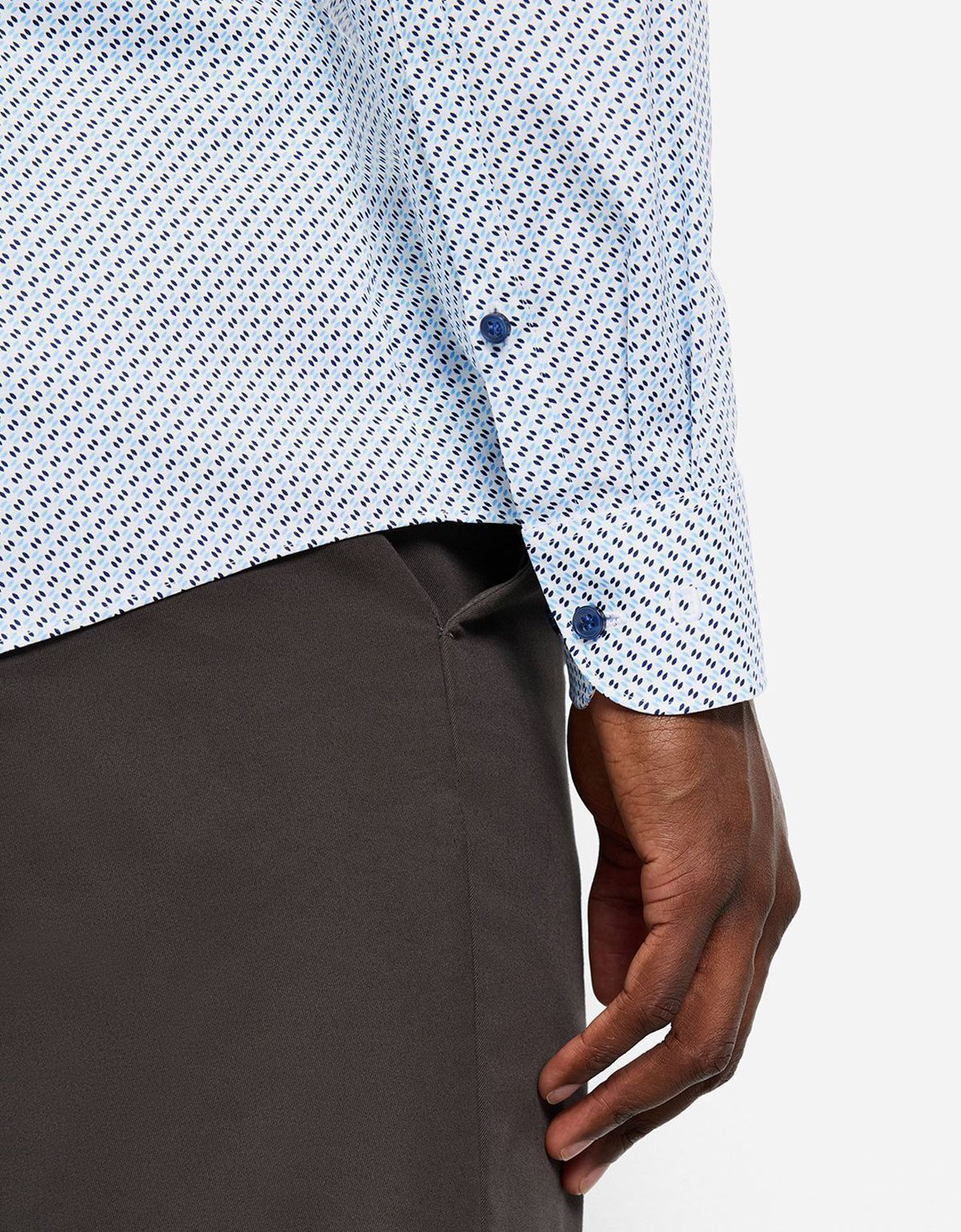 Рубашка мужская с принтом OLYMP, body fit, на высокий рост | купить в интернет-магазине Olymp-Men