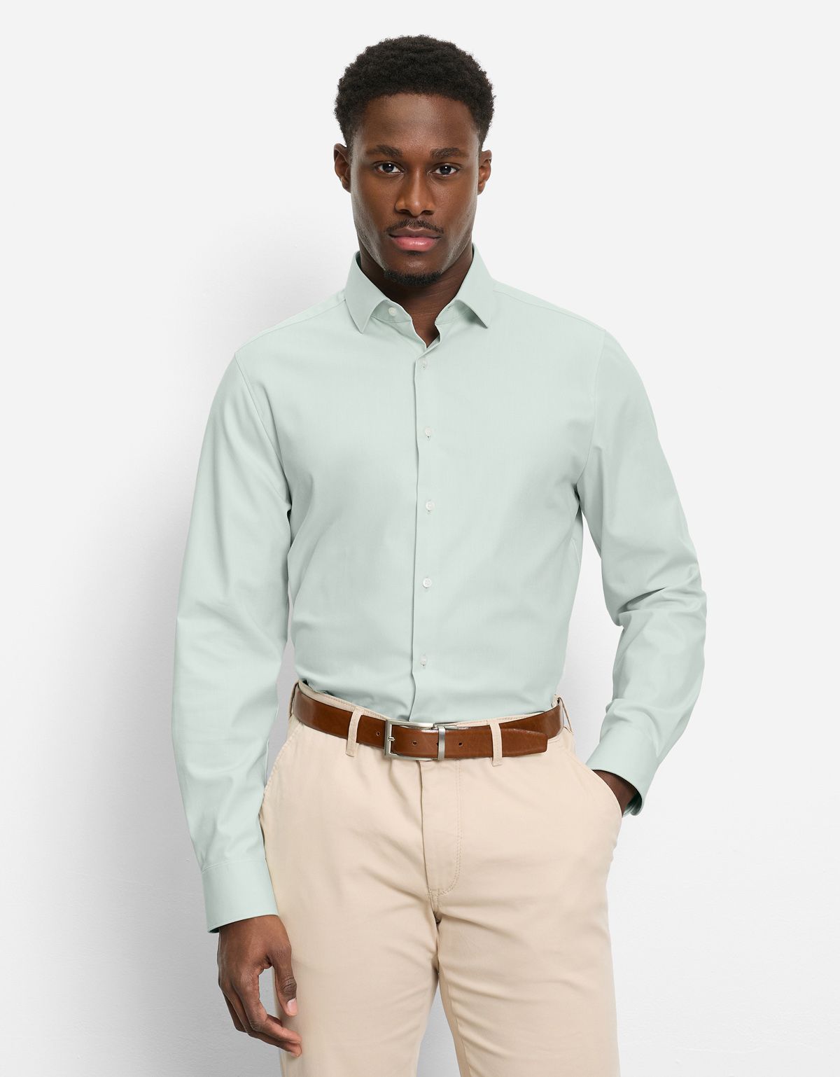 Рубашка классическая климат-контроль Olymp, body fit на высокий рост | купить в интернет-магазине Olymp-Men