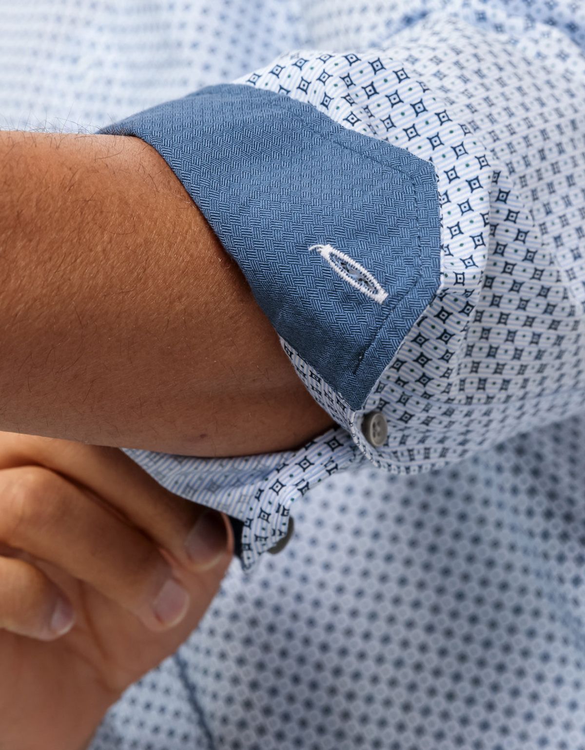 Рубашка мужская OLYMP хлопковая с принтом | купить в интернет-магазине Olymp-Men