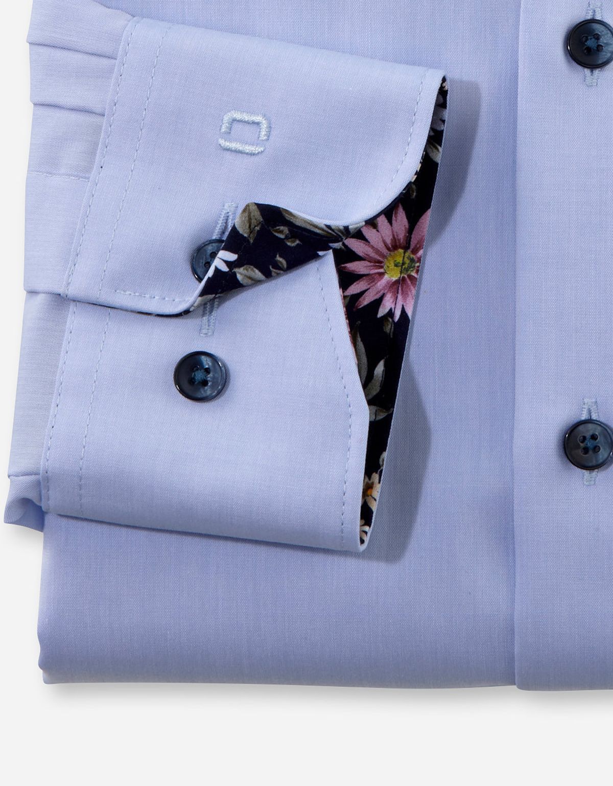 Рубашка голубая мужская OLYMP Luxor, modern fit, на высокий рост | купить в интернет-магазине Olymp-Men