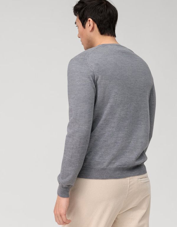 Пуловер серый мужской OLYMP, modern fit | купить в интернет-магазине Olymp-Men