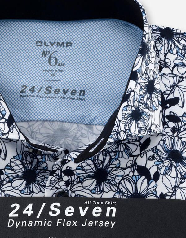Трикотажная рубашка Olymp 24/7, супер слим, артикул 25237411