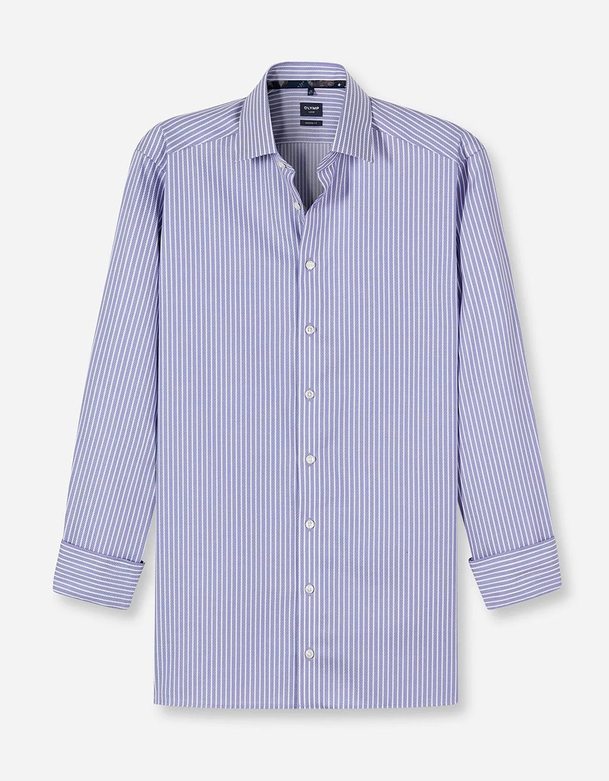 Рубашка мужская в белую полоску OLYMP Luxor, modern fit | купить в интернет-магазине Olymp-Men
