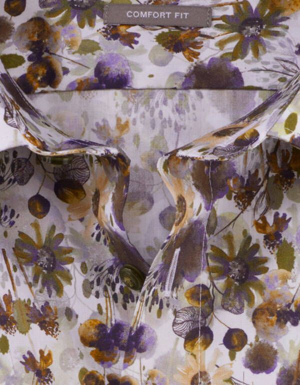 Рубашка с цветочным принтом OLYMP Luxor, прямая | купить в интернет-магазине Olymp-Men