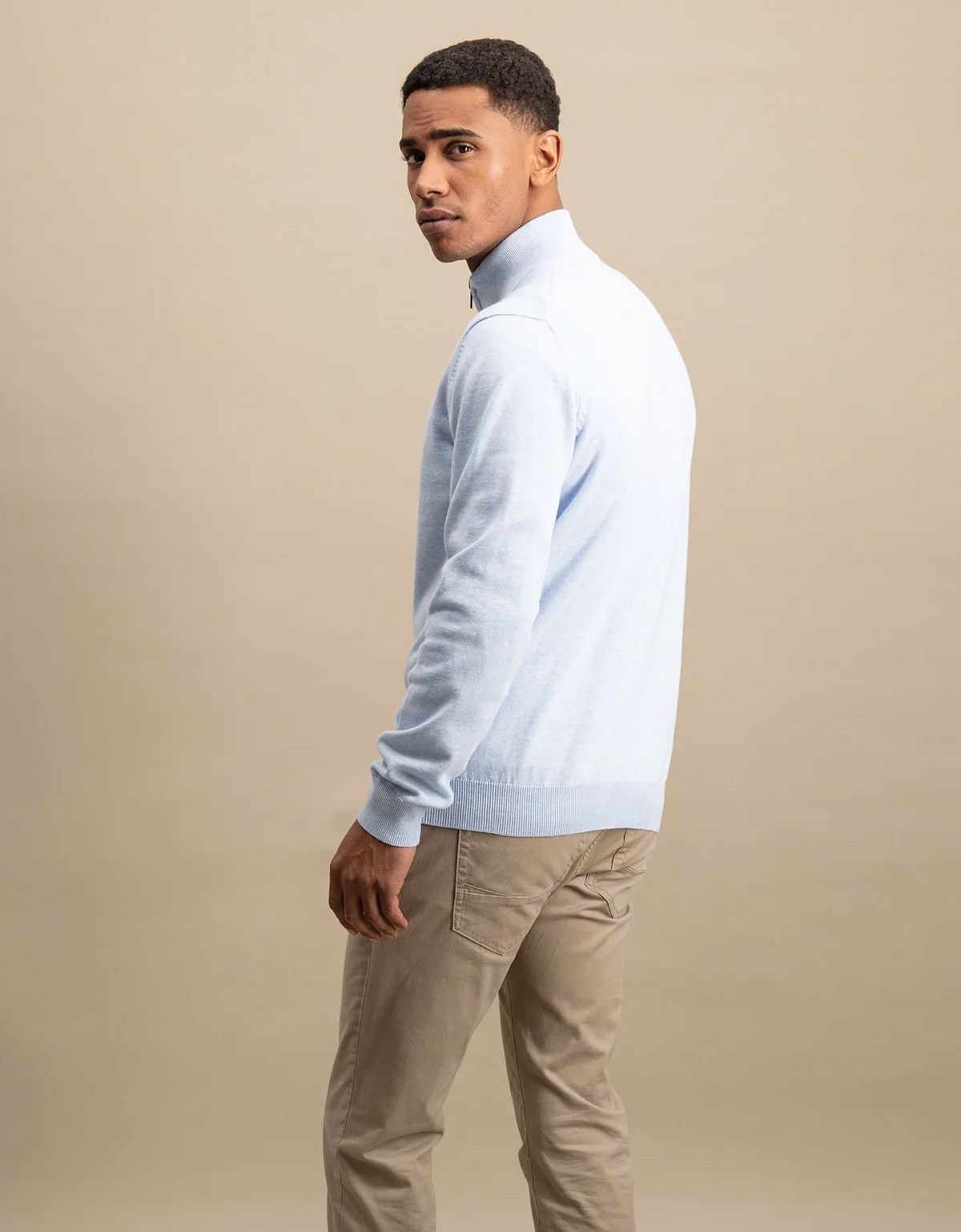 Свитер мужской на молнии хлопковый Fynch-Hatton | купить в интернет-магазине Olymp-Men