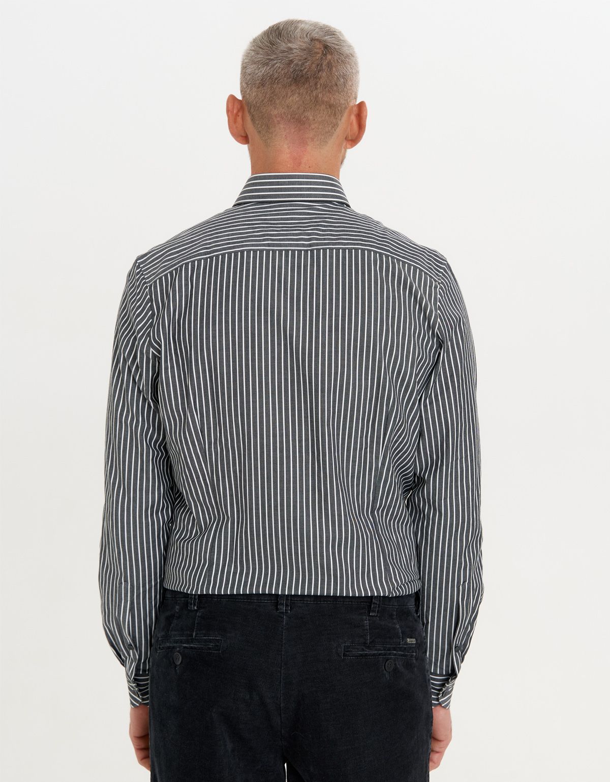 Рубашка мужская в полоску OLYMP климат-контроль, body fit | купить в интернет-магазине Olymp-Men