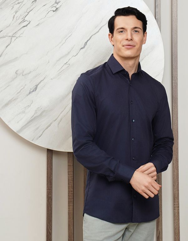 Рубашка классическая OLYMP длинный рукав, body fit | купить в интернет-магазине Olymp-Men