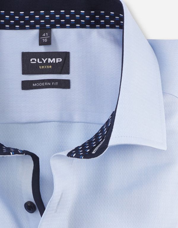 Рубашка мужская OLYMP Luxor, modern fit, фактурная ткань, рост до 176 | купить в интернет-магазине Olymp-Men