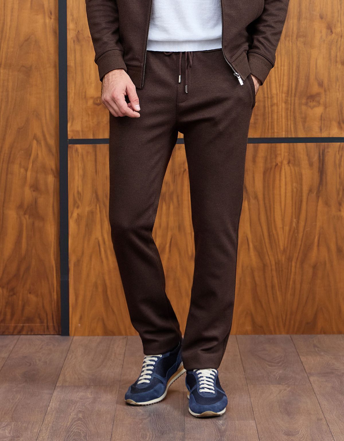 Костюм спортивный коричневый мужской MEUCCI | интернет-магазин Olymp-Men