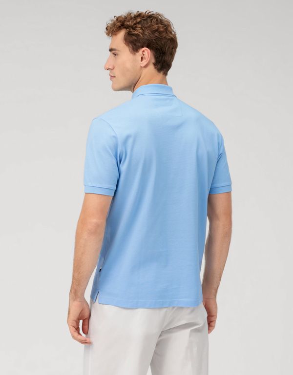 Поло голубое мужское Olymp однотонное | купить в интернет-магазине Olymp-Men