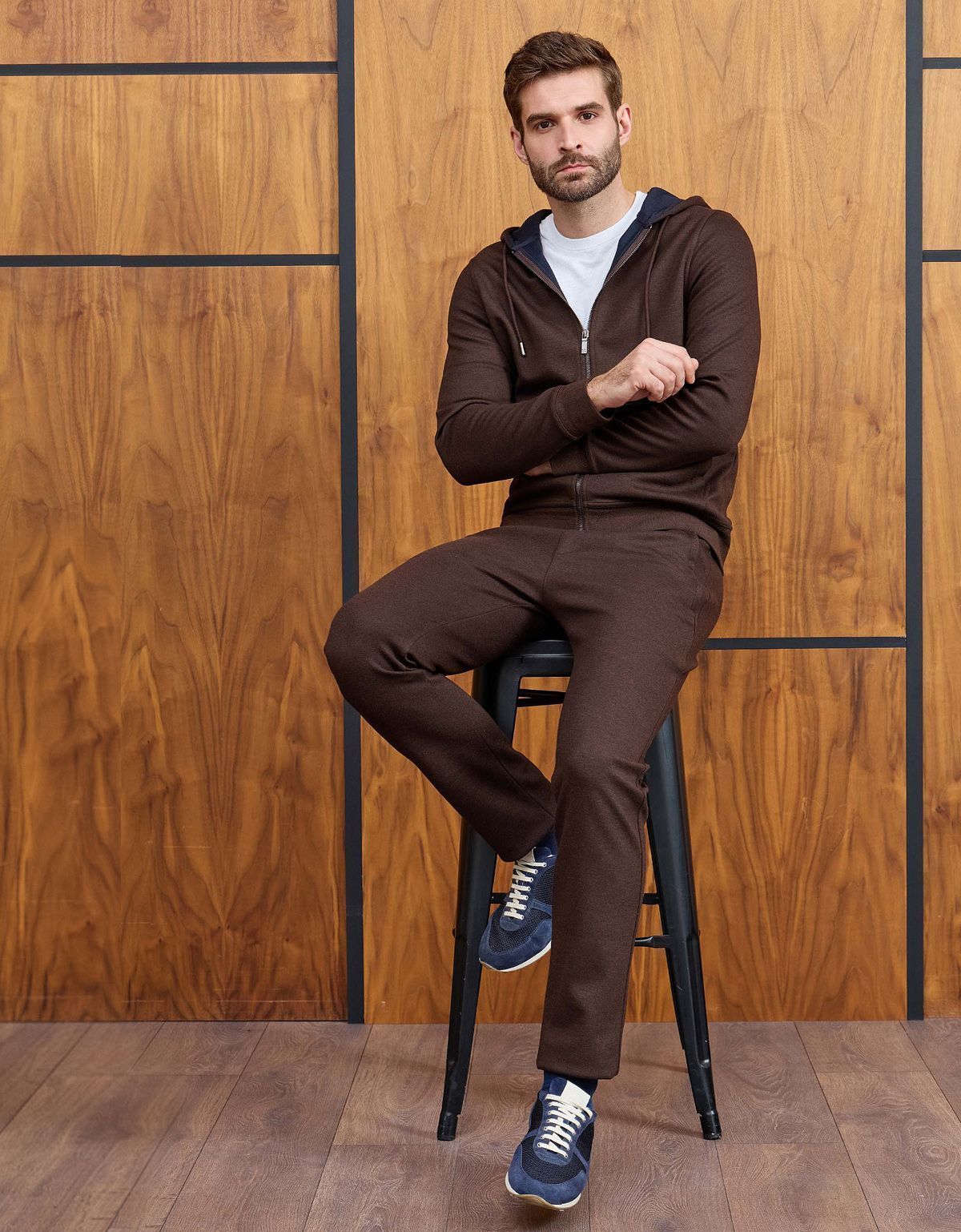 Костюм спортивный коричневый мужской MEUCCI | интернет-магазин Olymp-Men