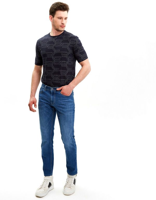 Джинсы голубые мужские Hattric прямого кроя | купить в интернет-магазине Olymp-Men